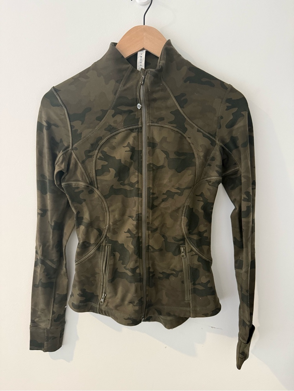 lululemon athletica Olive Camo Full-Zip Jacket